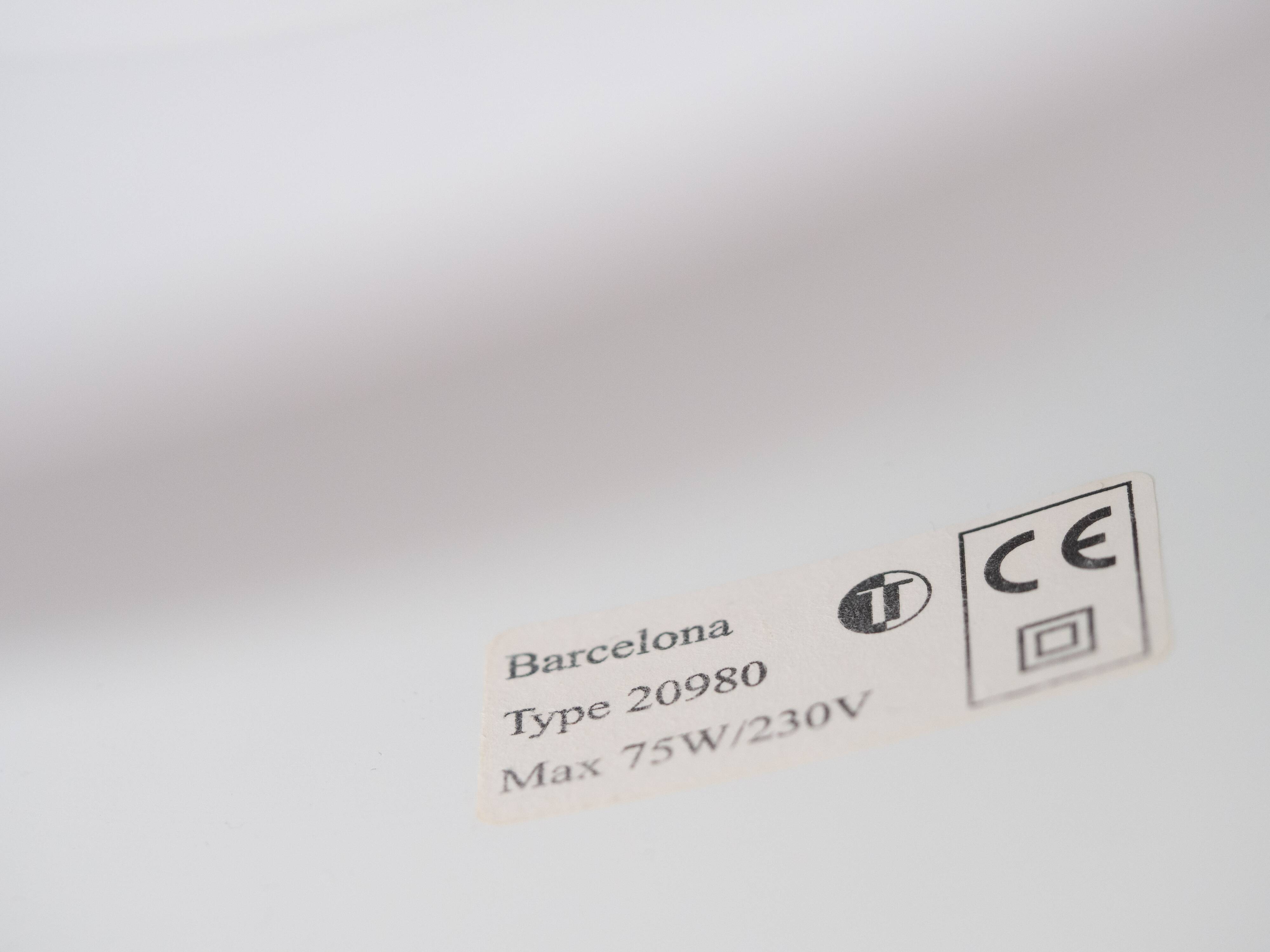 Danish vintage pendant lamp Barcelona by Bent Karlby, Lyfa, 1960s