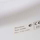 Danish vintage pendant lamp Barcelona by Bent Karlby, Lyfa, 1960s