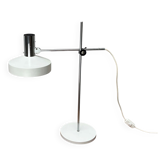 Mid-Century Modern German Minimalist White and Chrome Table Lamp from Kaiser Leuchten, 1960s