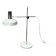 Lampe de table blanche et chrome minimaliste allemande moderne du milieu du siècle de Kaiser Leuchten, années 1960.