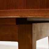 Rosewood and Teak Low Sideboard with Sliding Doors, 1960s
