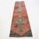 Red & Brown Vintage Persian Runner Rug, 81x317Cm