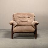 Lounge Chair Suede Leather