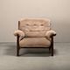 Lounge Chair Suede Leather