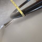 Miroir ovale bois massif 1950