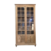 Vitrine parisienne en hêtre brut
