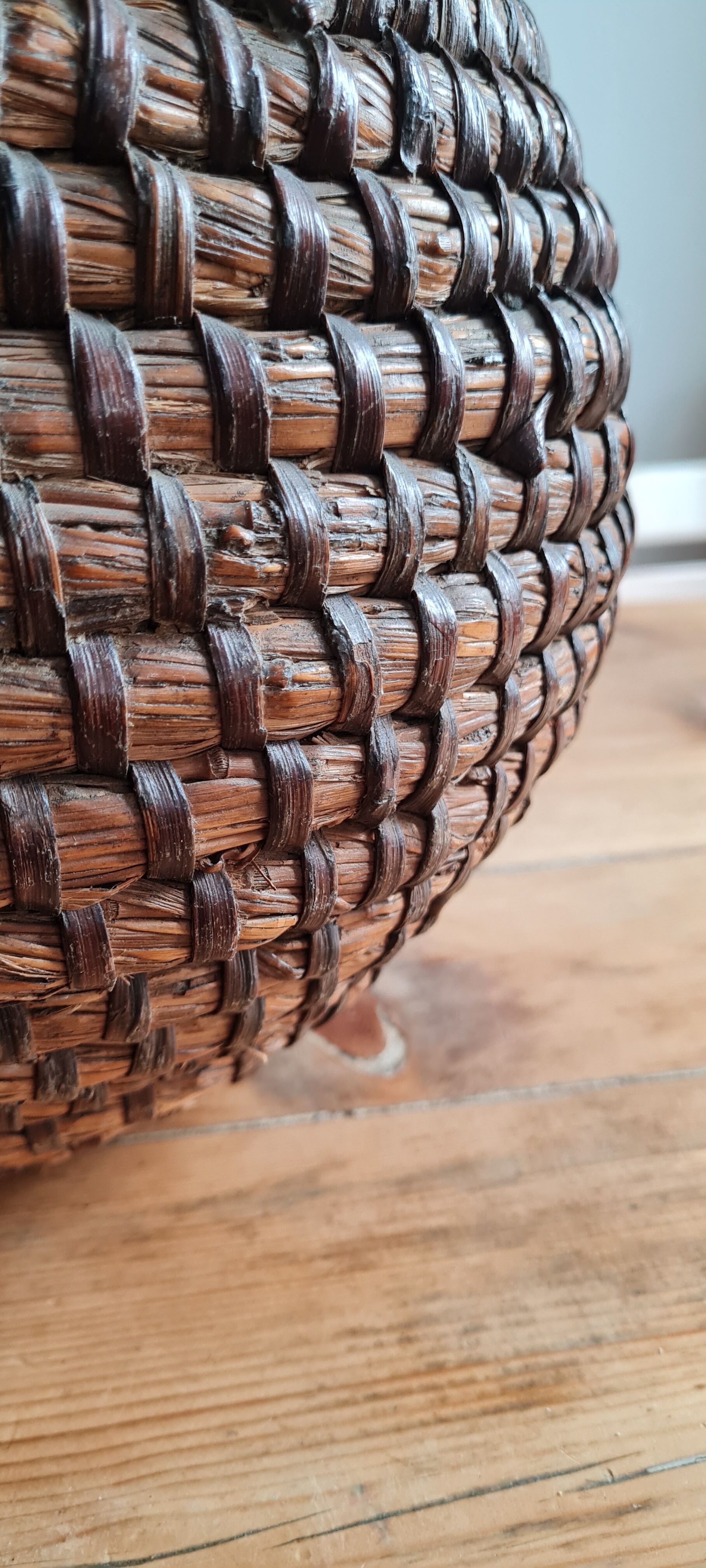 Antique wicker basket