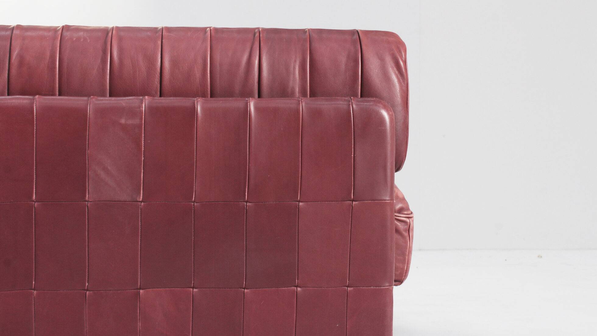 De Sede DS 88 modular sofa leather patchwork Switzerland 1970s