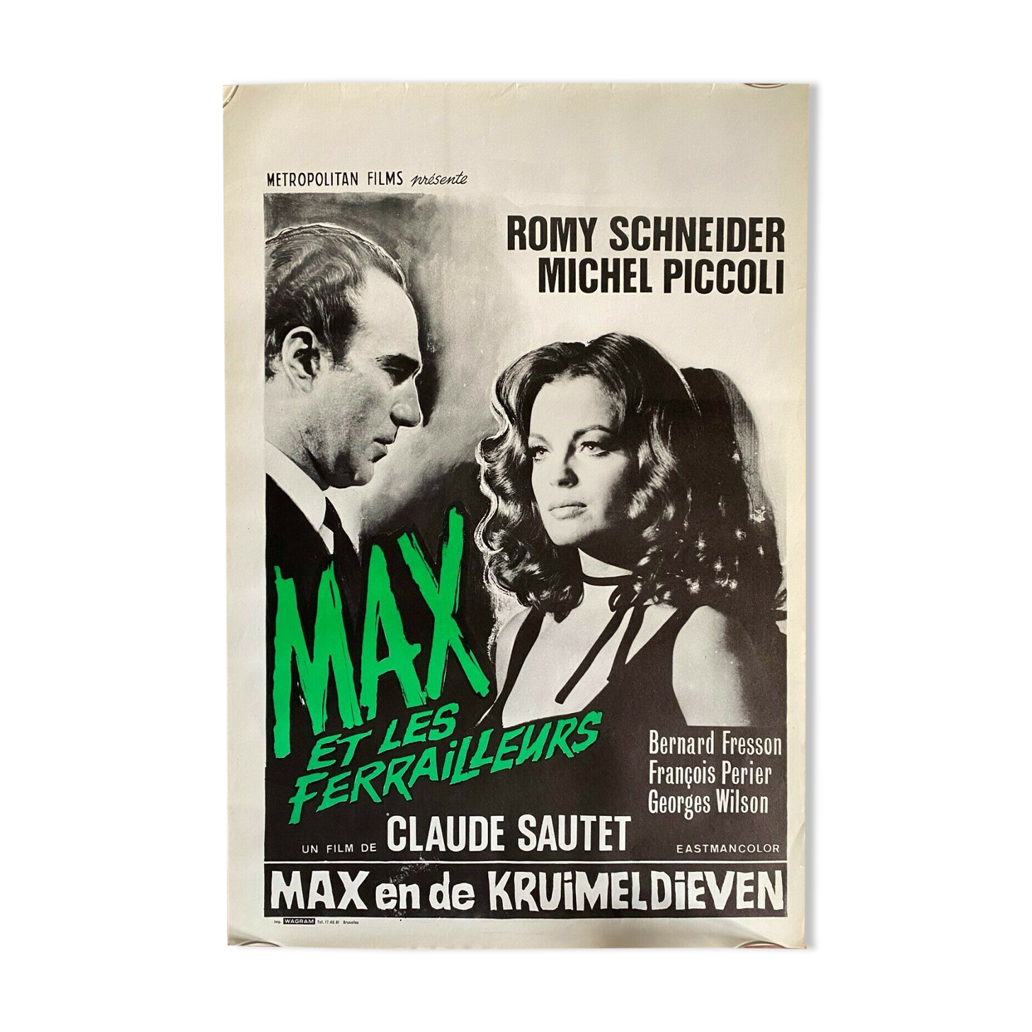 Original poster "Max and the Scrap Dealers" Romy Schneider 37x54cm 1971