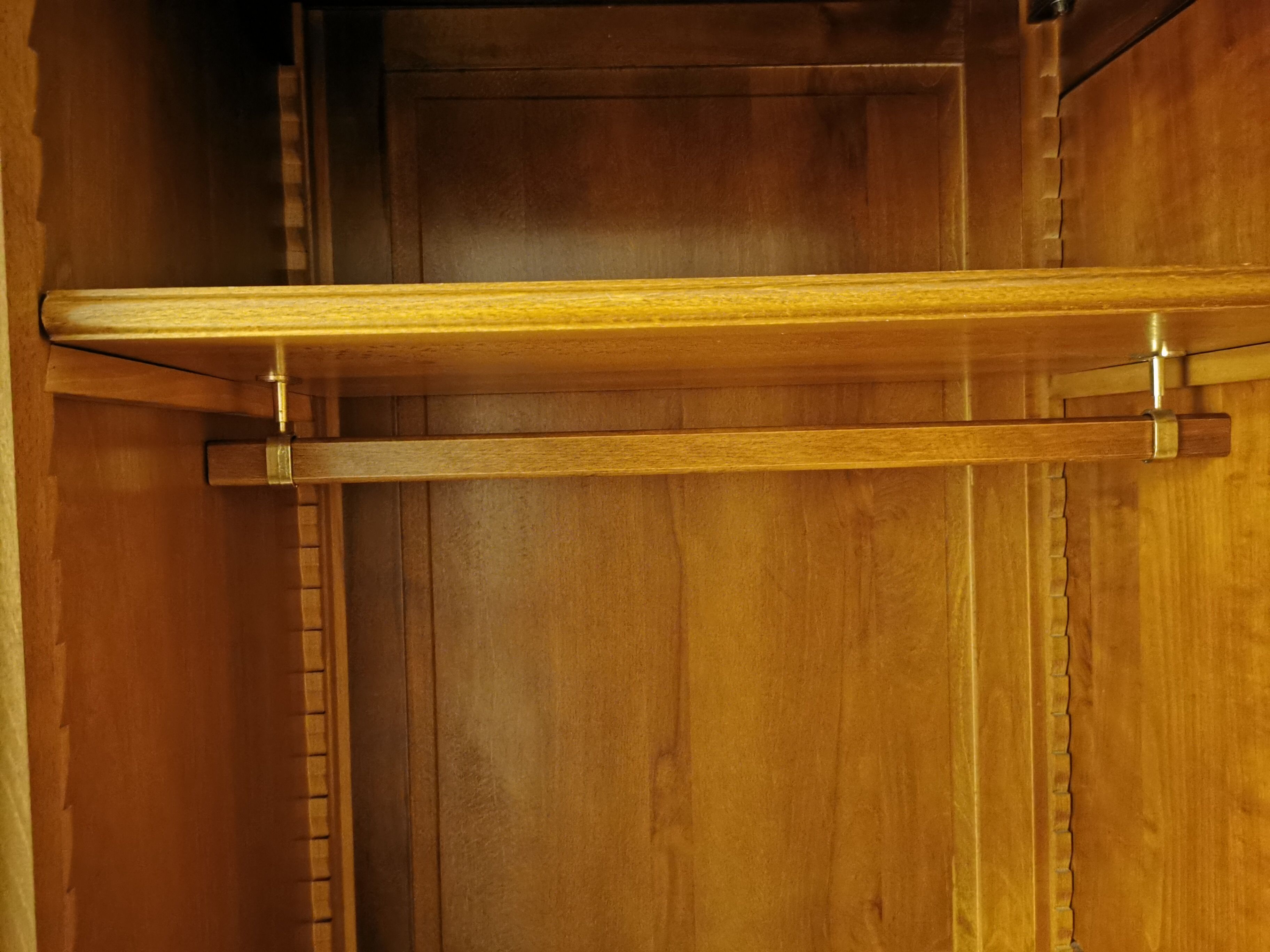 Cherry wood bedroom wardrobe