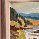 Original Swedish Oil on Panel – “Landscape With Water” by B. Lundqvist – Vintage & Framed – 56 × 48 cm (22" × 18.8")