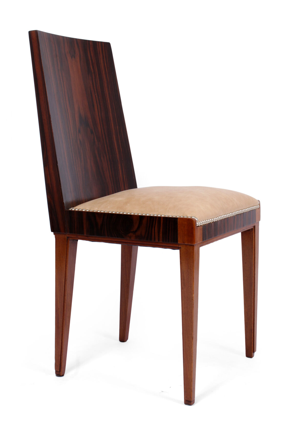 Art Deco macassar ebony dining chairs