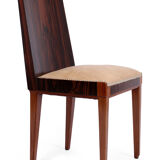 Art Deco macassar ebony dining chairs
