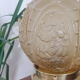 Table ball lamp globe art deco amber