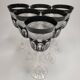 Service "Pénombre" in black and clear crystal – Crystal of Paris