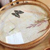 Vintage Rattan Serving Tray