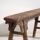 Antique Asian bench in navy blue tones (c.1870)
