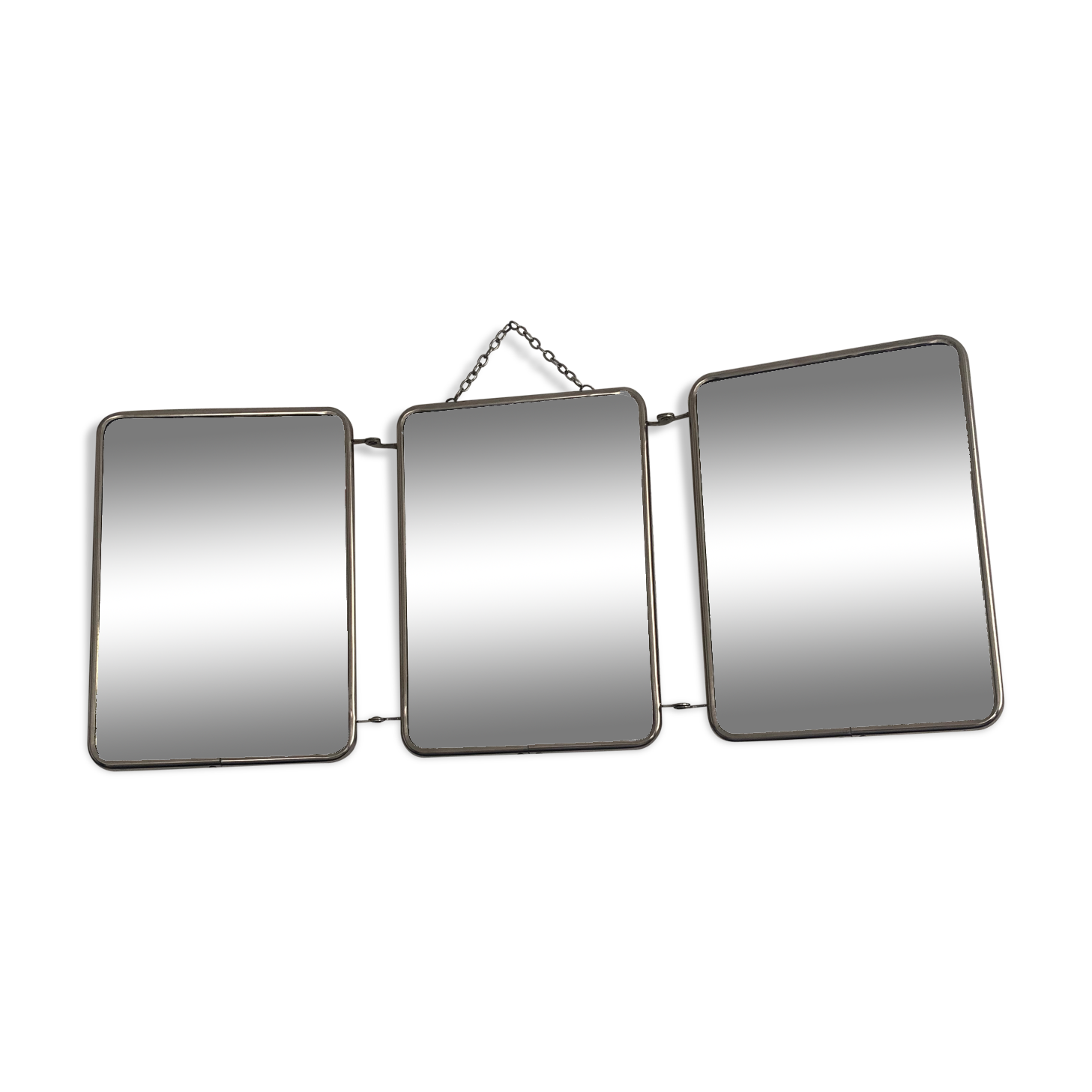 Triptych mirror 1960 barber - 21 x 50 cm