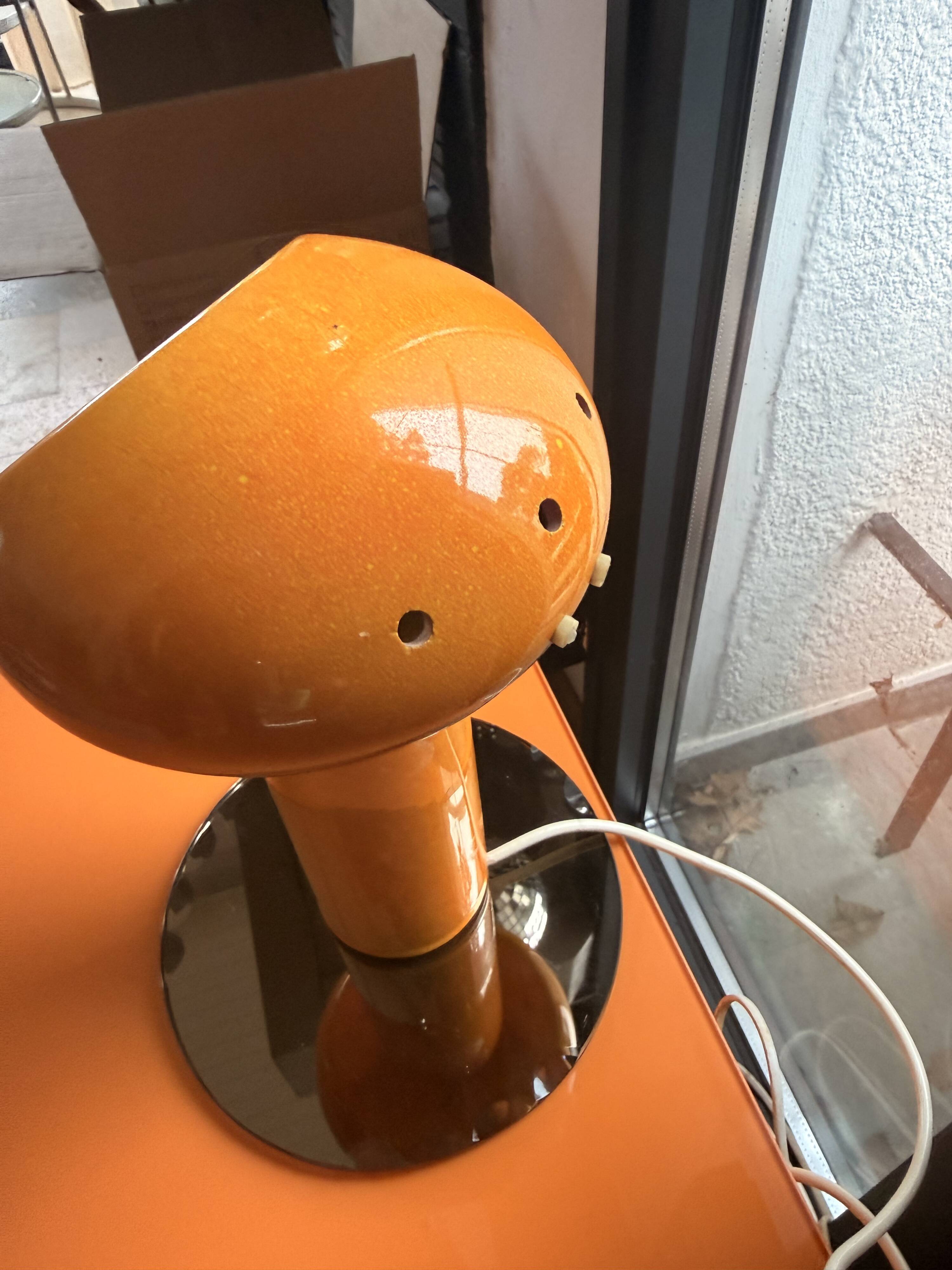 Vintage ceramic space-age lamp