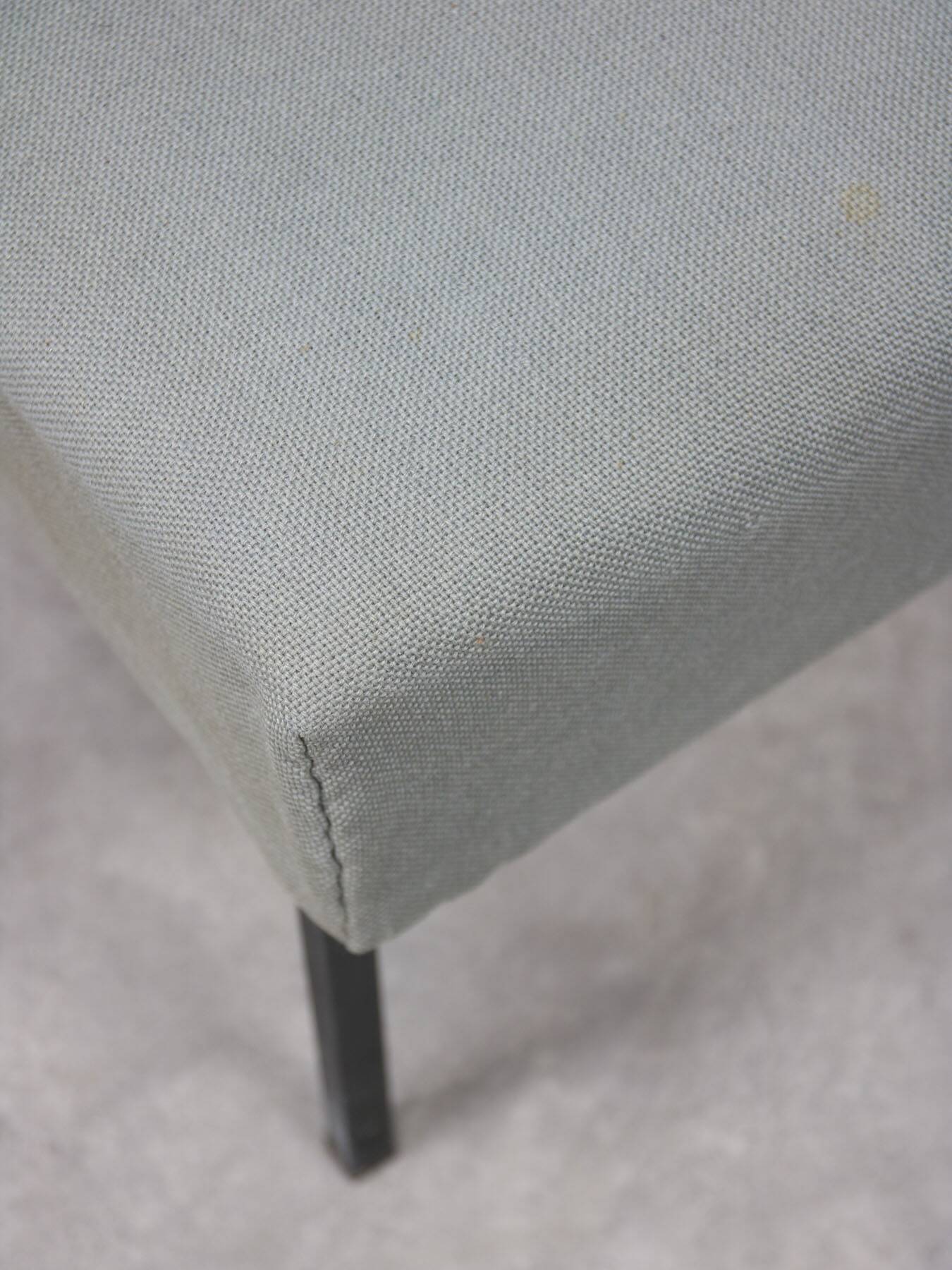 Mid-century Bauhaus Style Easy Chairs in Grey Fabric