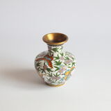 Cloisonné enamel butterfly vase, China 1950s
