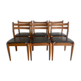 Series of 6 vintage chairs
