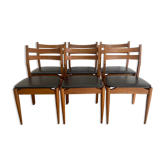 Series of 6 vintage chairs