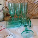 Vintage glass champagne flute