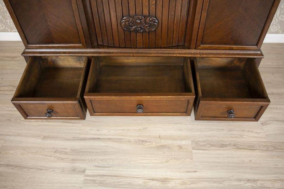 Oak Bookcase in Brown, 1930s
