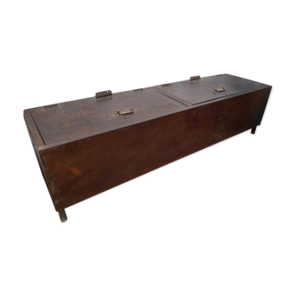 Long industrial metal low cabinet