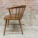 Fauteuil de bureau vintage à barreau style scandinave