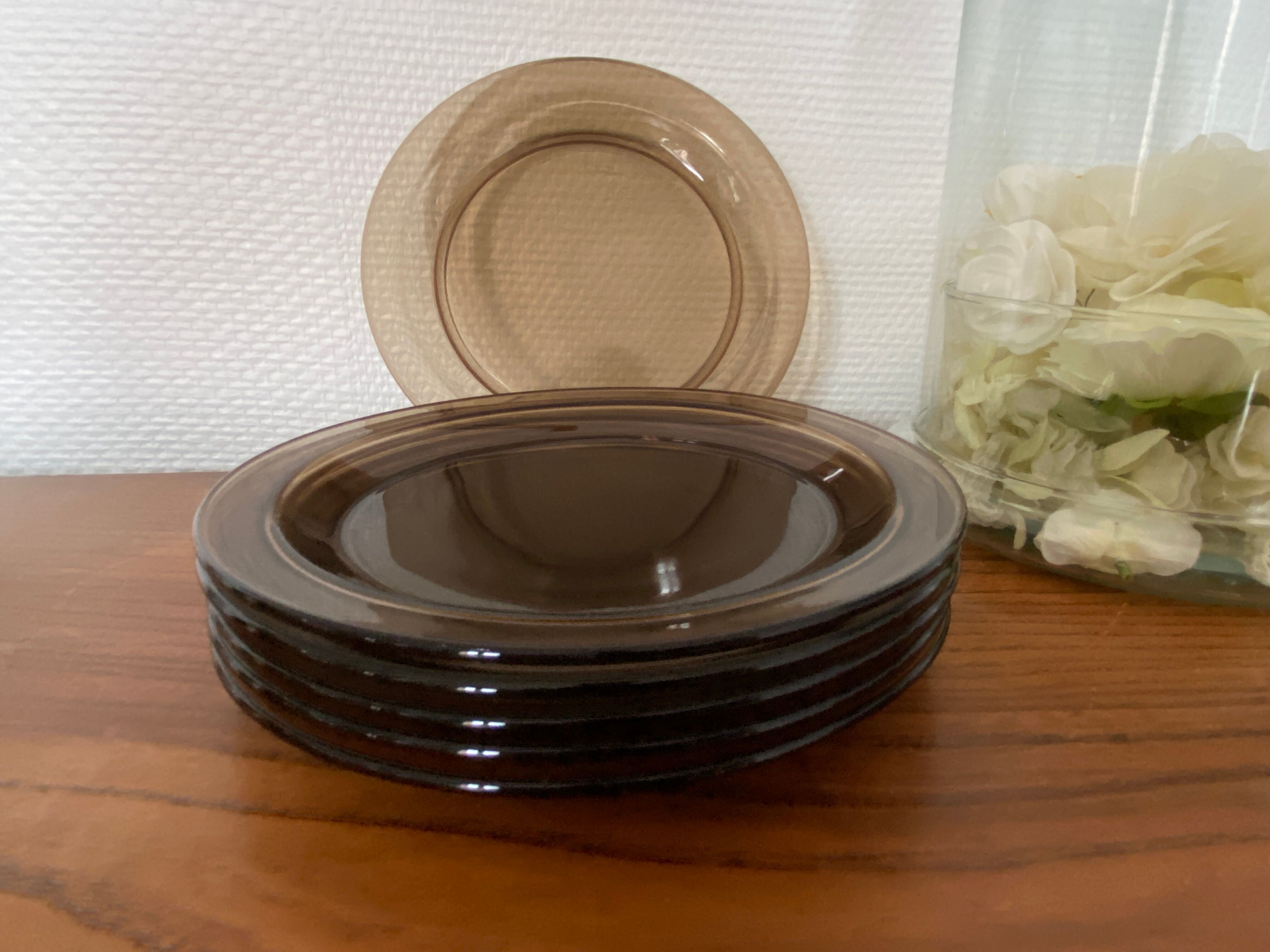 Set of 6 Vereco dessert plates