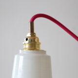 Vintage glass hanging lamp