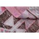 Vintage Turkish Oushak pink handmade wool runner rug 82x311