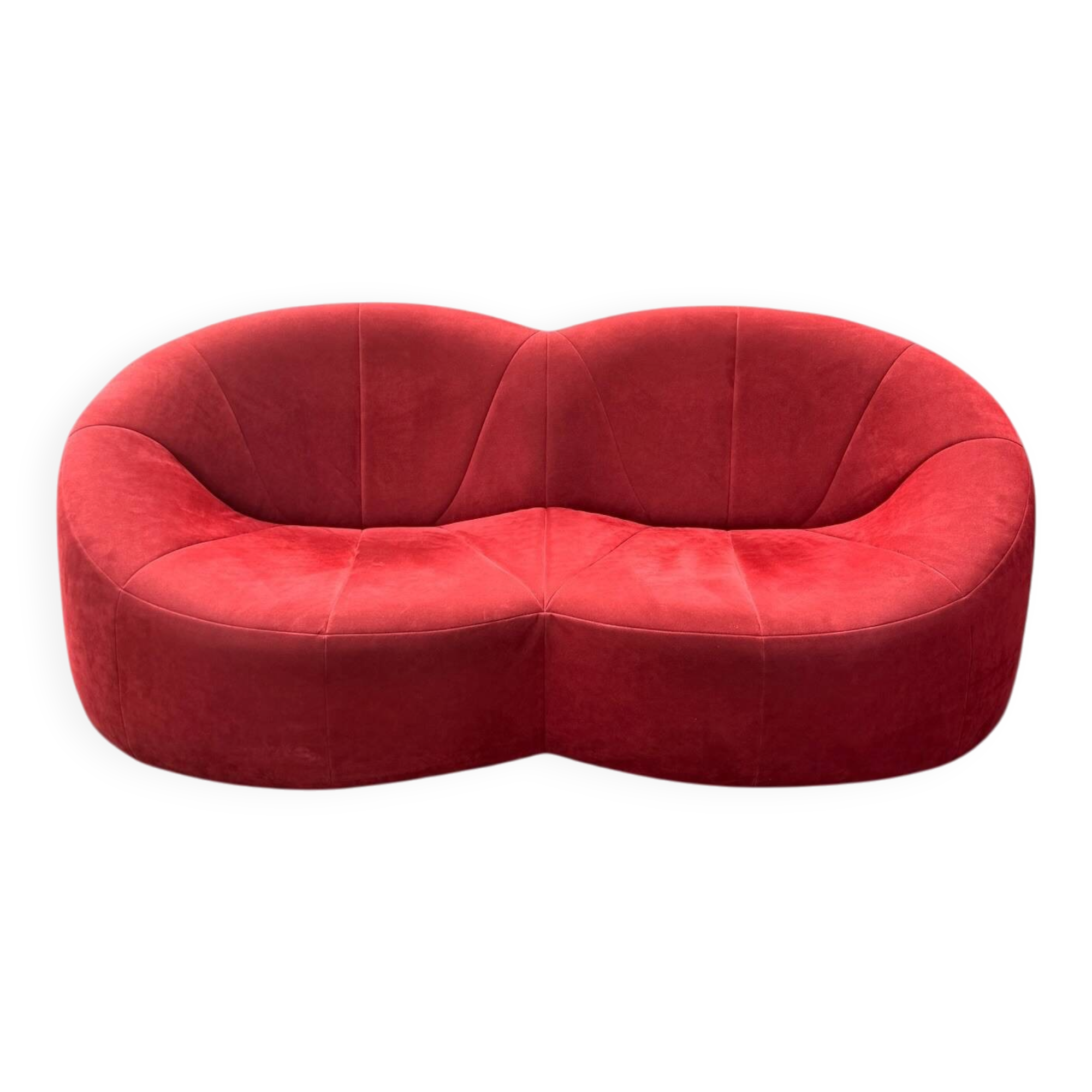 Red Pumpkin Sofa for 2 - Pierre Paulin - Ligne Roset (circa 2000)
