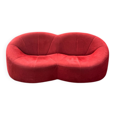 Canapé Pumpkin 2 places rouge - Pierre Paulin - Ligne Roset (circa 2000)