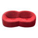 Red Pumpkin Sofa for 2 - Pierre Paulin - Ligne Roset (circa 2000)