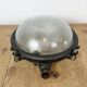 Black Industrial Cast Iron Wall or Ceiling Light from Elektrosvit, 1960s