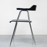 Black model 4455 dining armchairs by Niko Kralj
