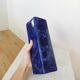 Vintage Blue Ceramic Vase: Hand-Painted Galaxy Glaze, 1970s Home Decor