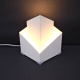 Modernist metal lamp by SCE, France 1950