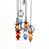 Colorful glass chandelier by Nanny Still for Massive