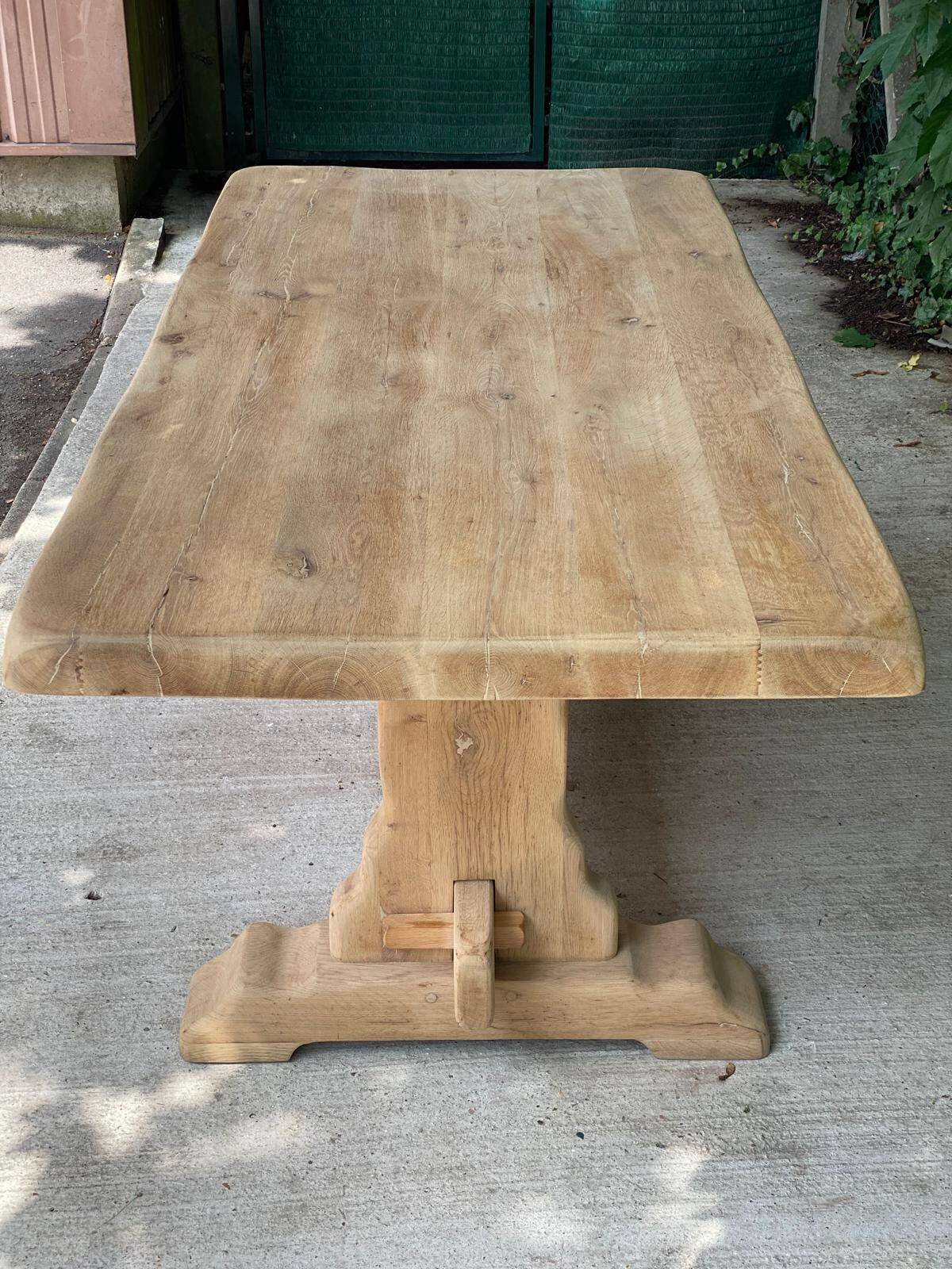 19th century solid oak monastery farmhouse dining table 200cm