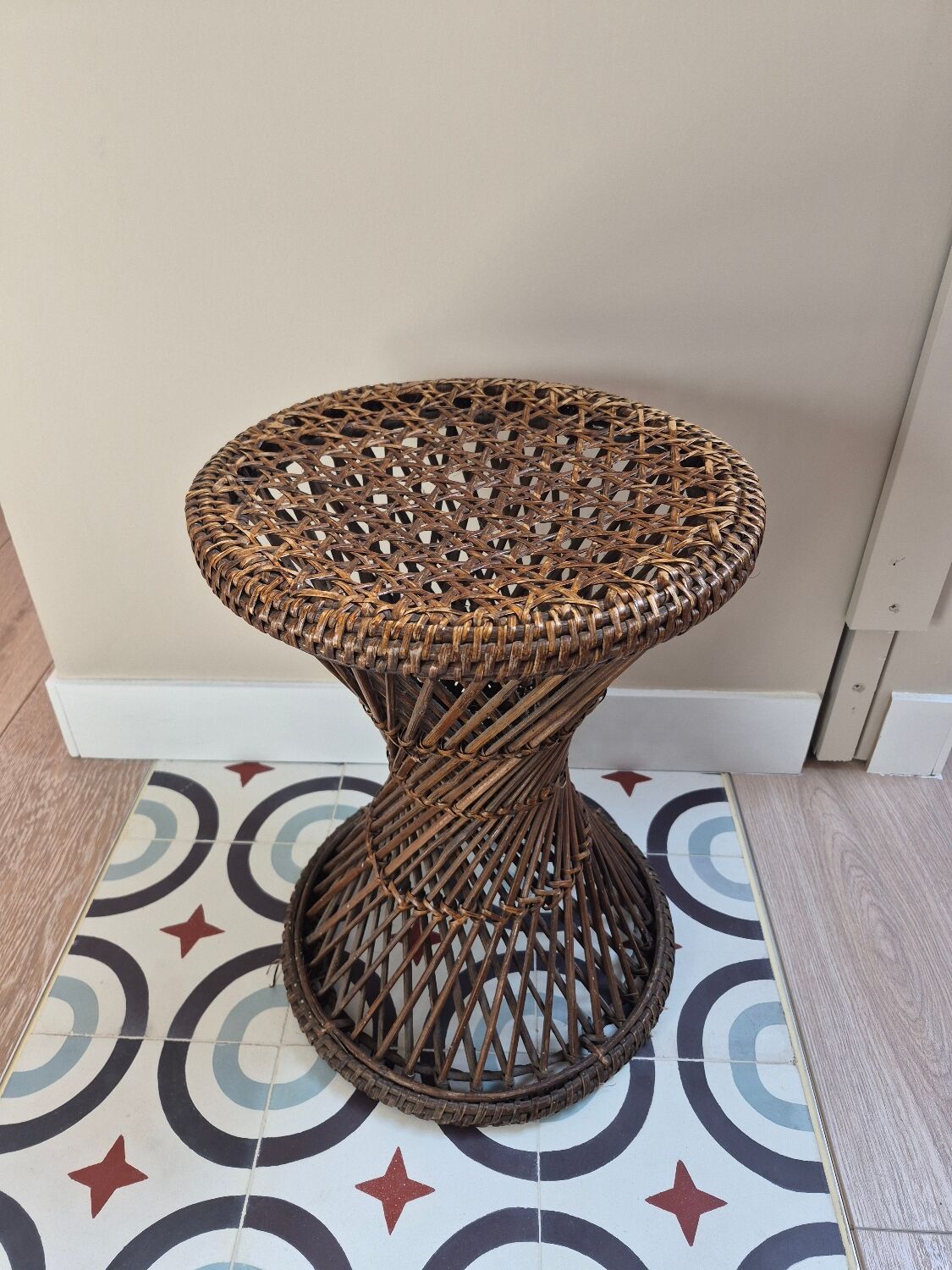 Rattan stool