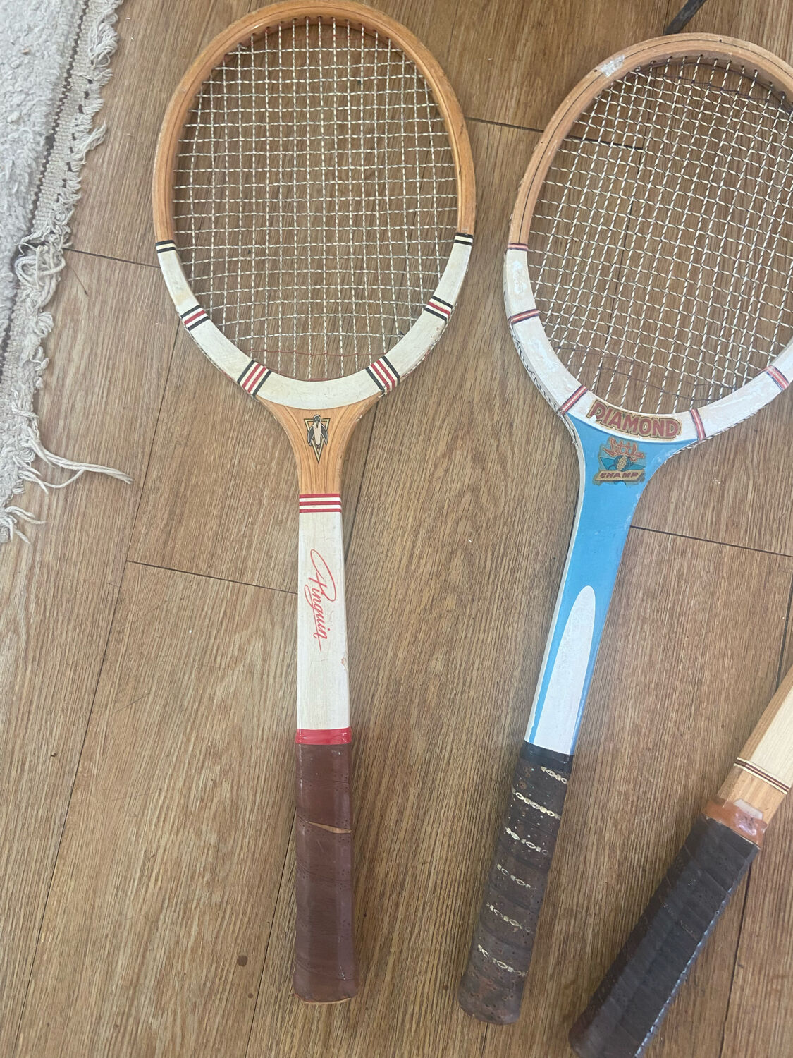 Trio de raquettes vintage