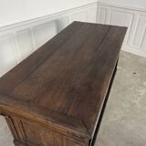 Small solid oak bank