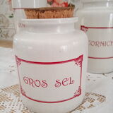 Kitchen sandstone set including a bottle and 2 cork jars