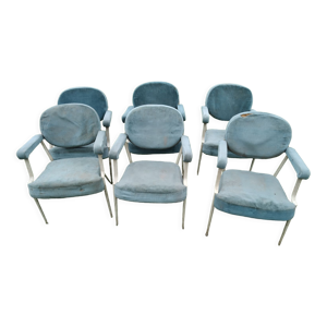 6 fauteuils vintage