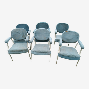 6 vintage armchairs