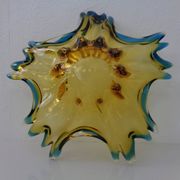 Sommerso Murano Glass Bowl, Italy, 1960s